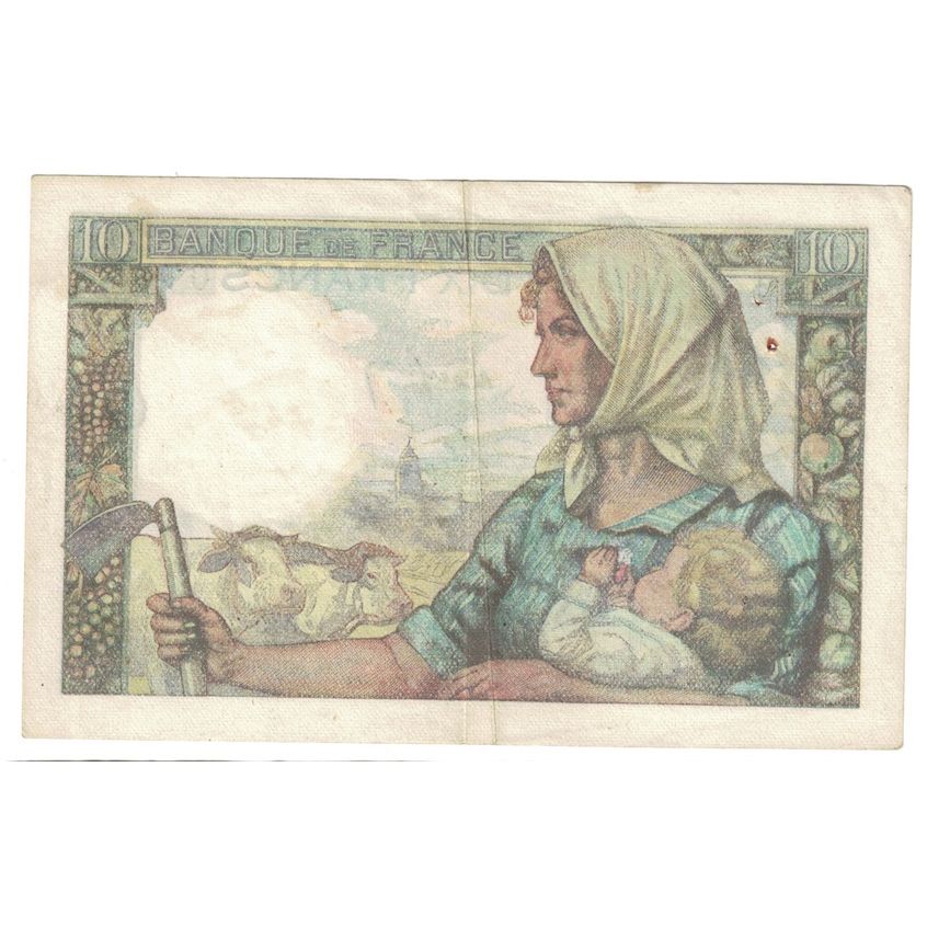 Francja, 10 Francs, Mineur, 1947, 1947-10-30, EF(40-45), Fayette:8.18, KM:99f