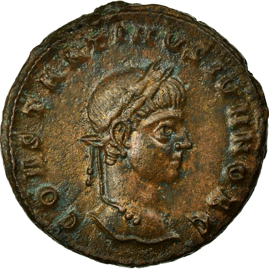 Constantine II, Nummus, Siscia, Copper, AU(55-58), Cohen:31