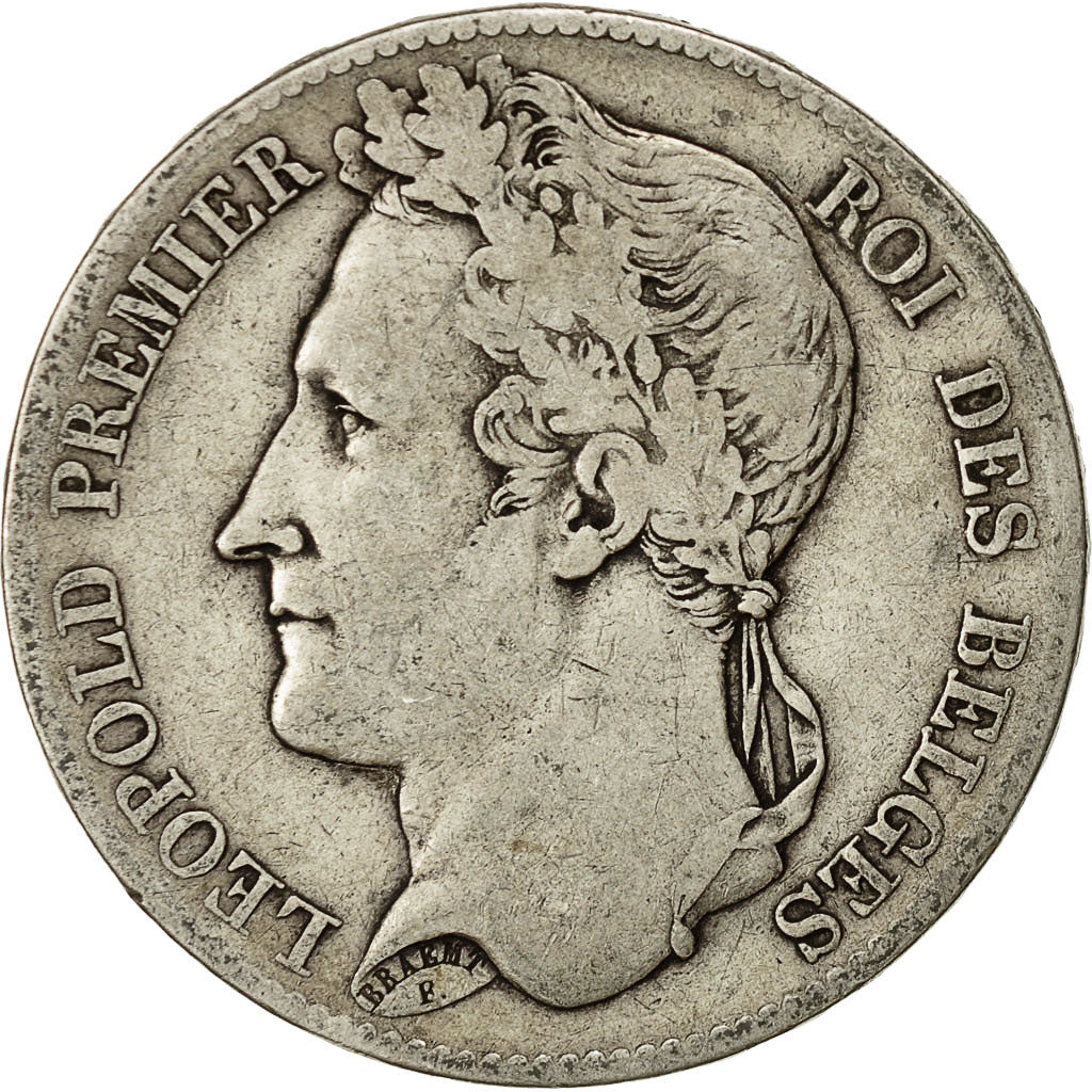 Monnaie, Belgique, Leopold I, 5 Francs, 5 Frank, 1848, TB+, Argent, KM:3.2