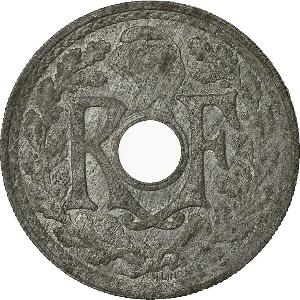 Münze, Frankreich, Lindauer, 20 Centimes, 1945, Beaumont - Le Roger, SS, Zinc