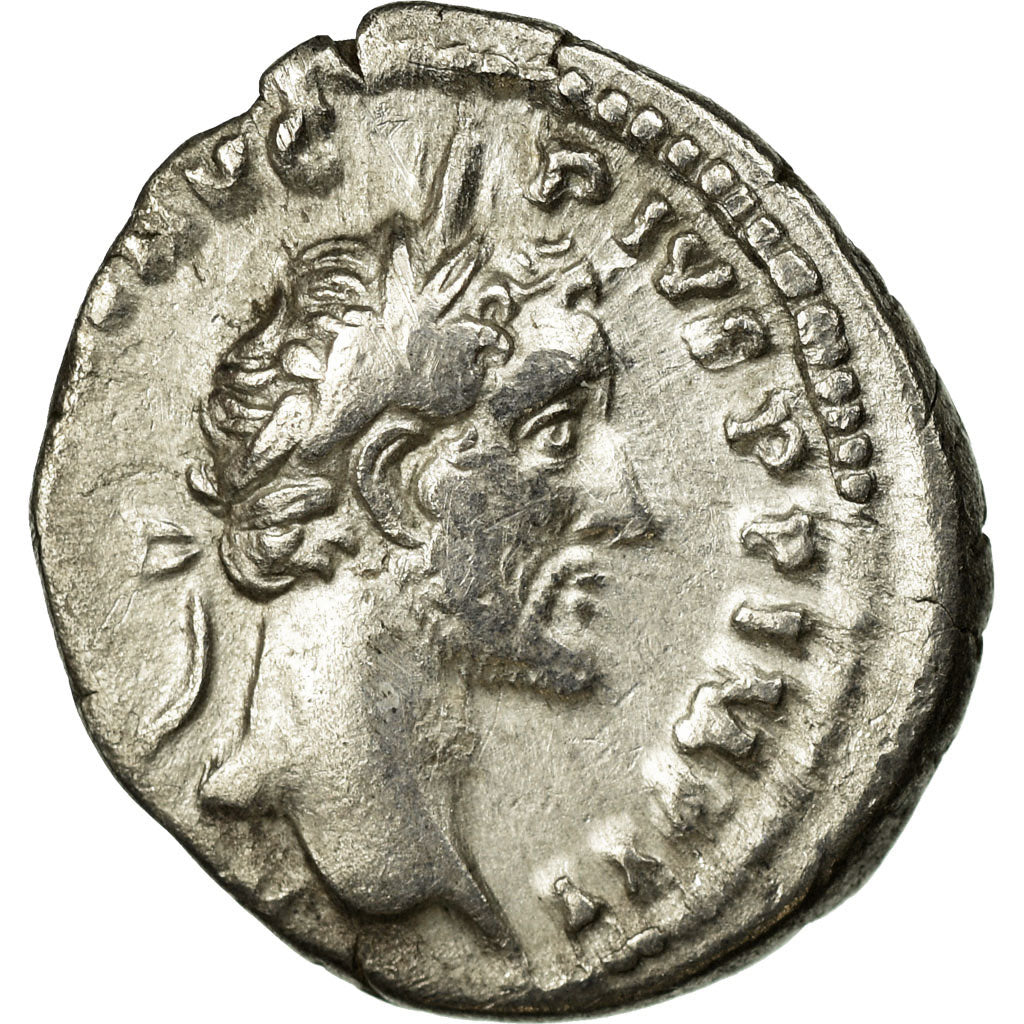 Antoninus Pius, Denarius, Prata, EF(40-45), Cohen:1023