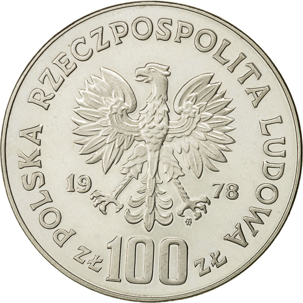 Munten, Polen, 100 Zlotych, 1978, Warsaw, FDC, Zilver, KM:92