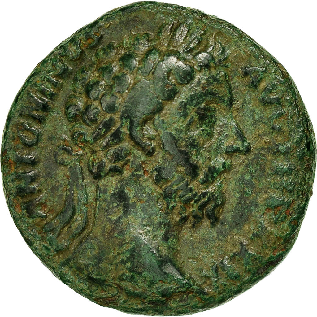 Monnaie, Marc Aurèle, As, 175-176, Roma, Rare, TB, Cuivre, RIC:1145