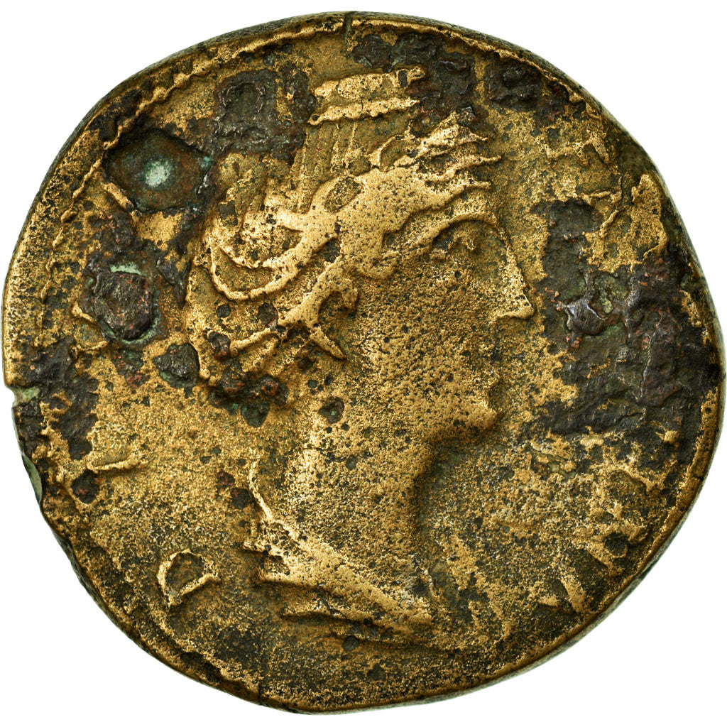 Faustina I, Sestertius, Rome, Copper, VF(30-35)