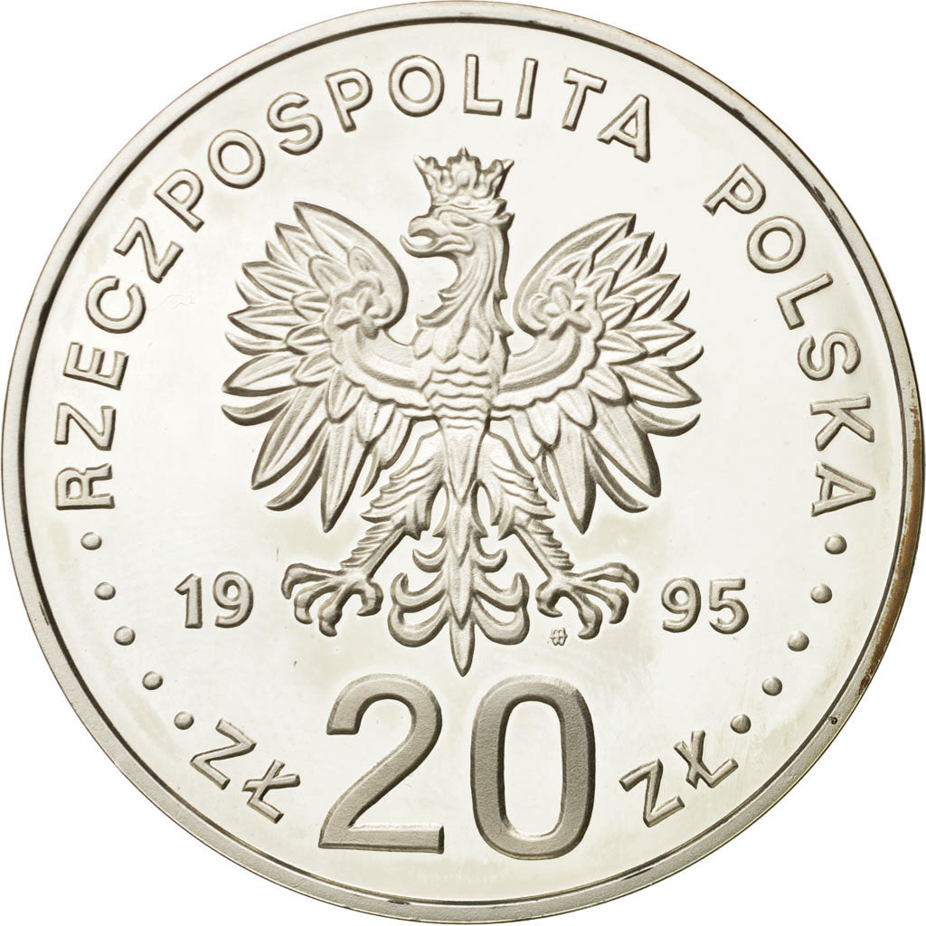 Coin, Poland, 20 Zlotych, 1995, Warsaw, MS(63), Silver, KM:288