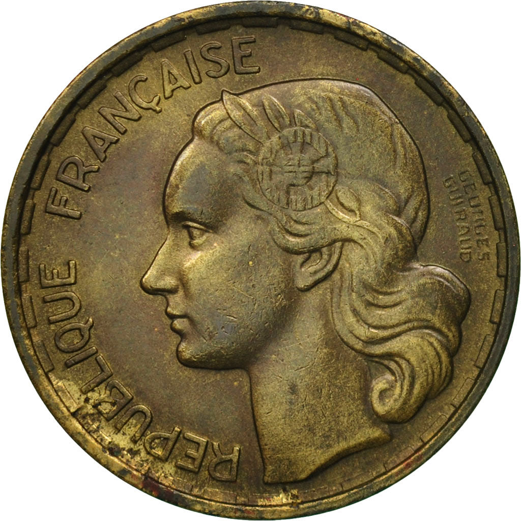 Moneta, Francia, Guiraud, 20 Francs, 1950, Beaumont - Le Roger, BB