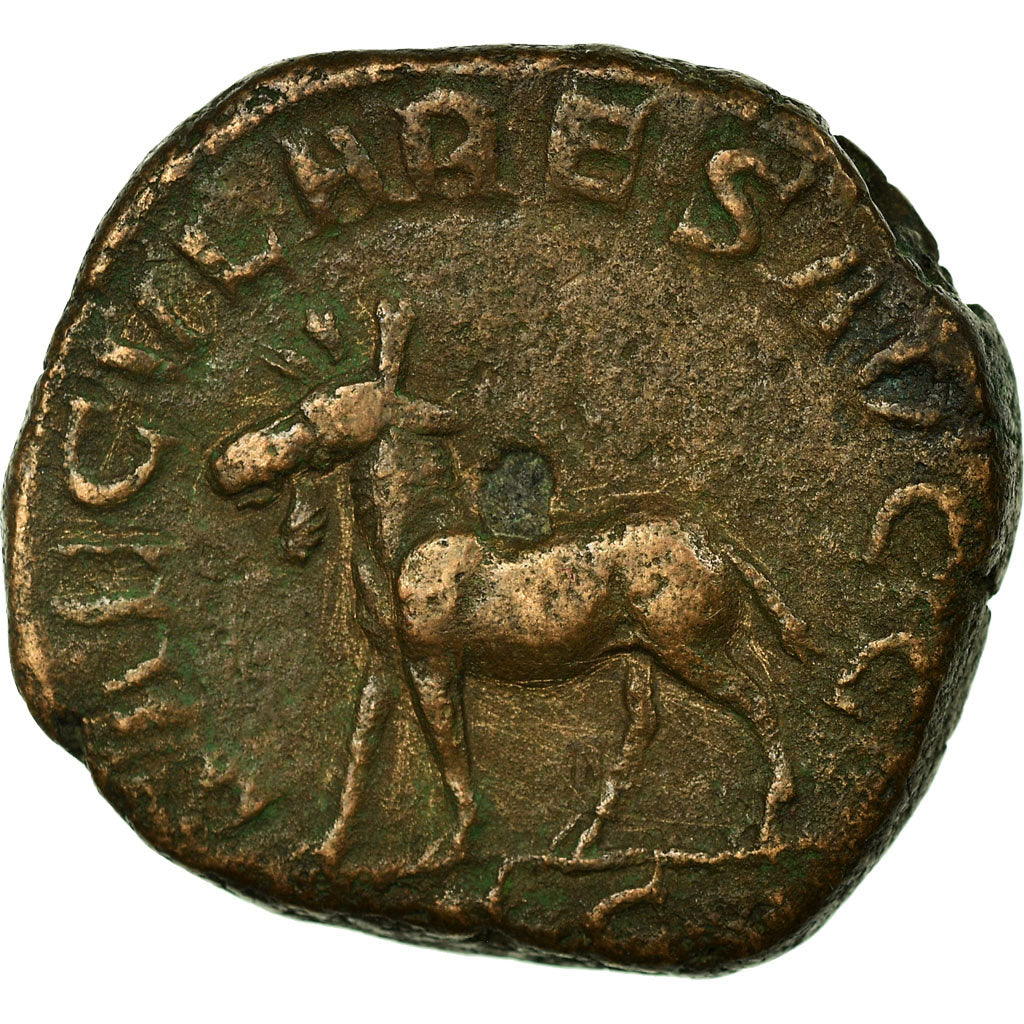 Philip II, Sestertius, Copper, VF(30-35), Cohen:73