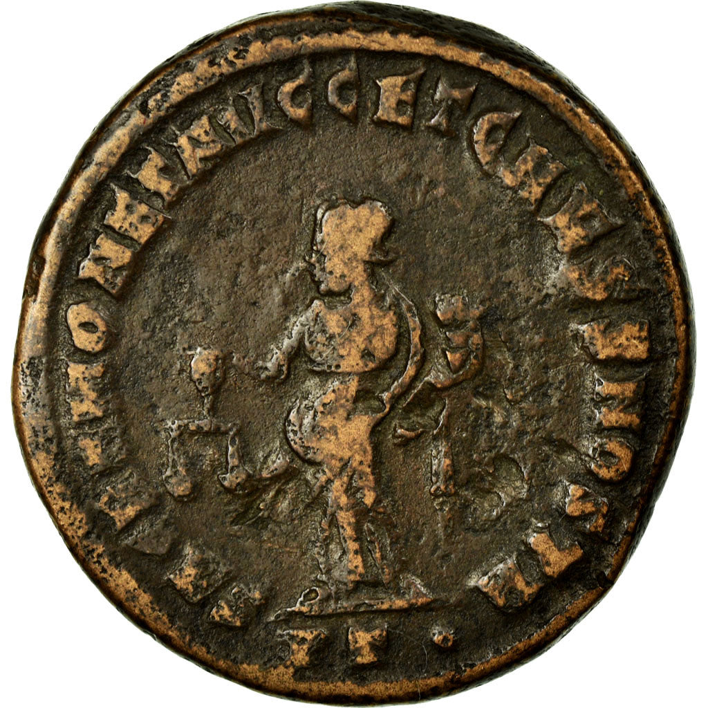 Constantius I, Follis, Ticinum, Copper, EF(40-45)