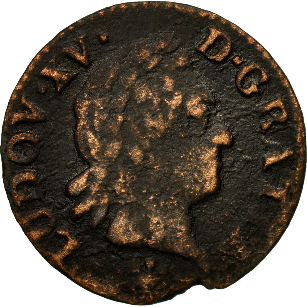 Münze, Frankreich, Louis XV, Liard à la vieille tête, Liard, 1770, Reims, S