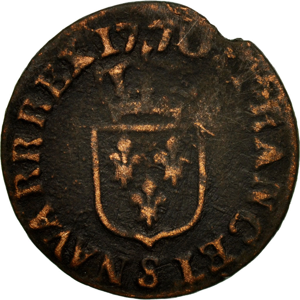 Münze, Frankreich, Louis XV, Liard à la vieille tête, Liard, 1770, Reims, S