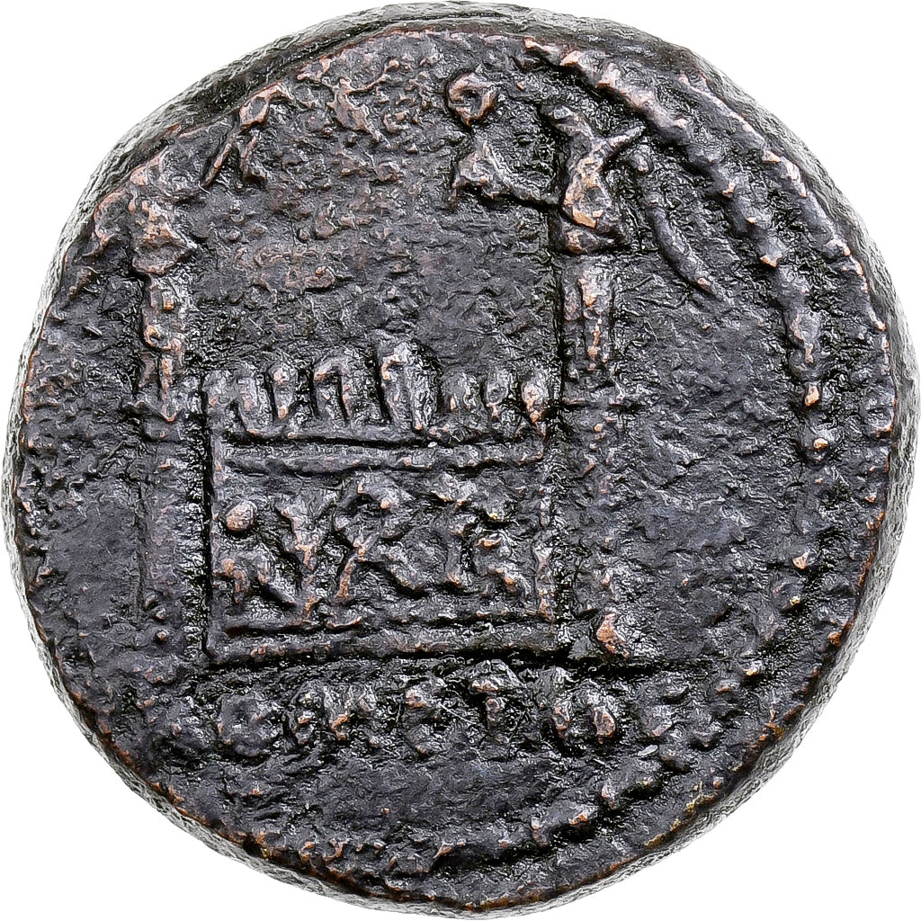 Tiberius, Semis, 12-14, Lyon - Lugdunum, Bronce, BC+, RIC:I-246