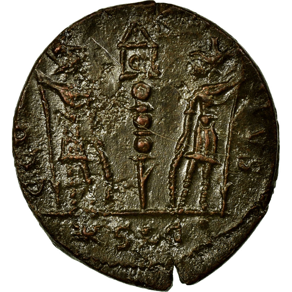 Constantine I, Nummus, Siscia, Copper, AU(50-53), Cohen:246