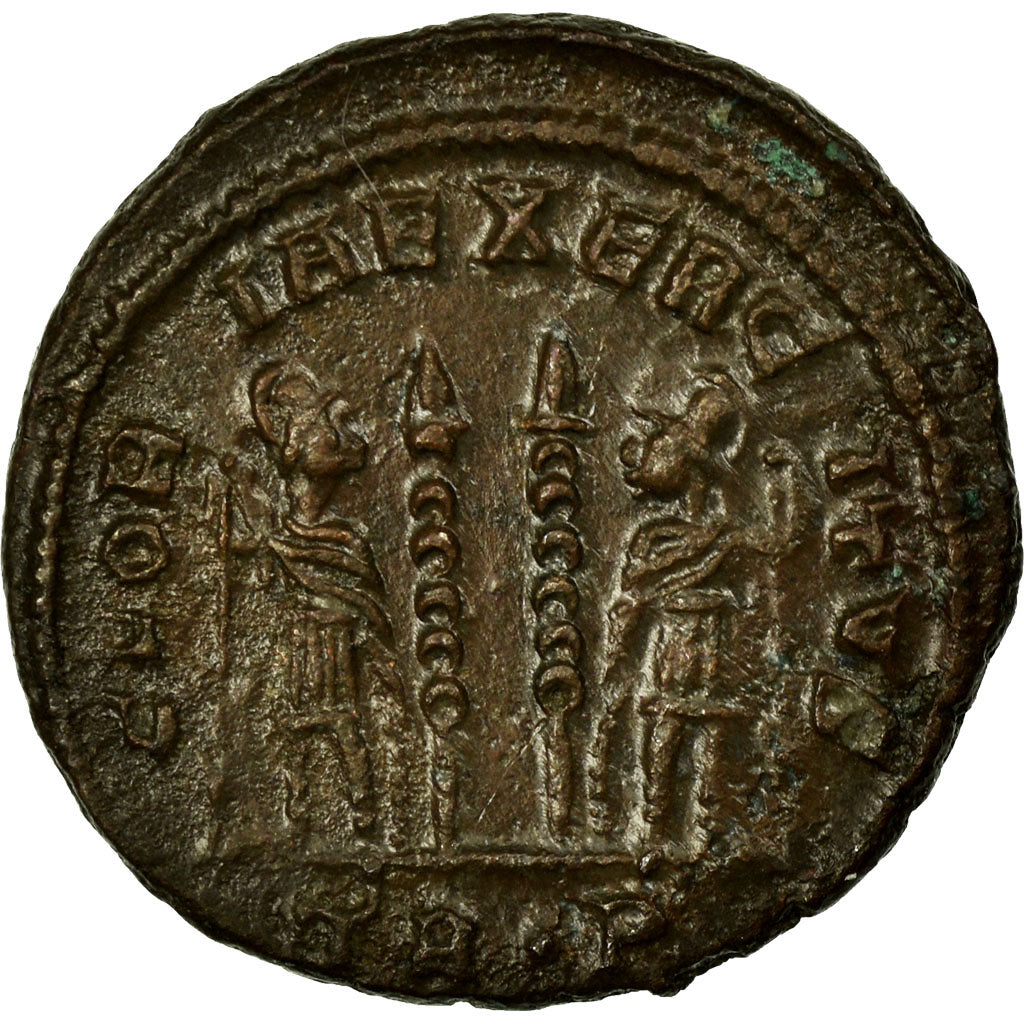Constantine II, Nummus, Trier, Copper, AU(50-53), Cohen:122