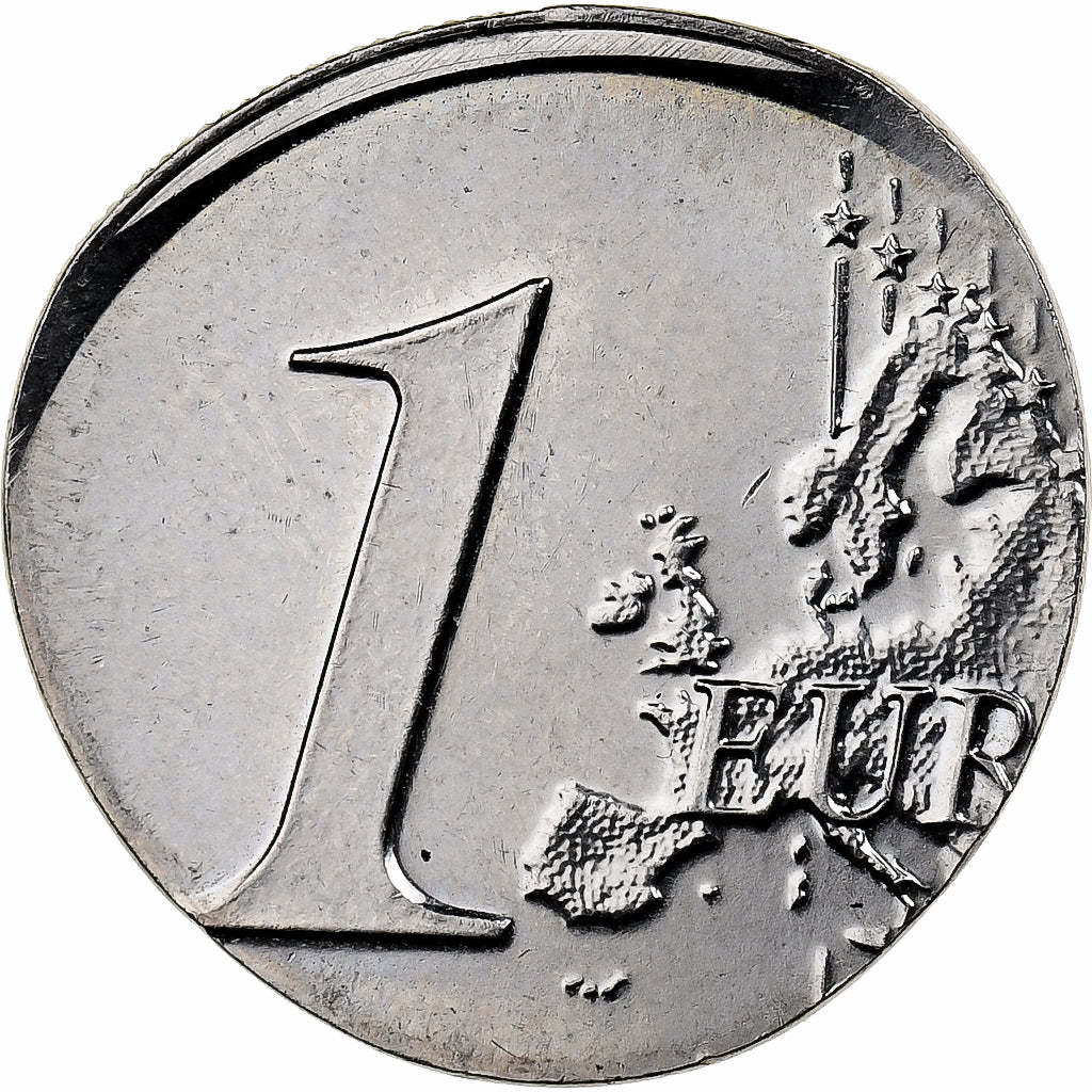 Malta, Euro, Fautée - strike on core, Copper-nickel, MS(60-62), Gadoury:EM