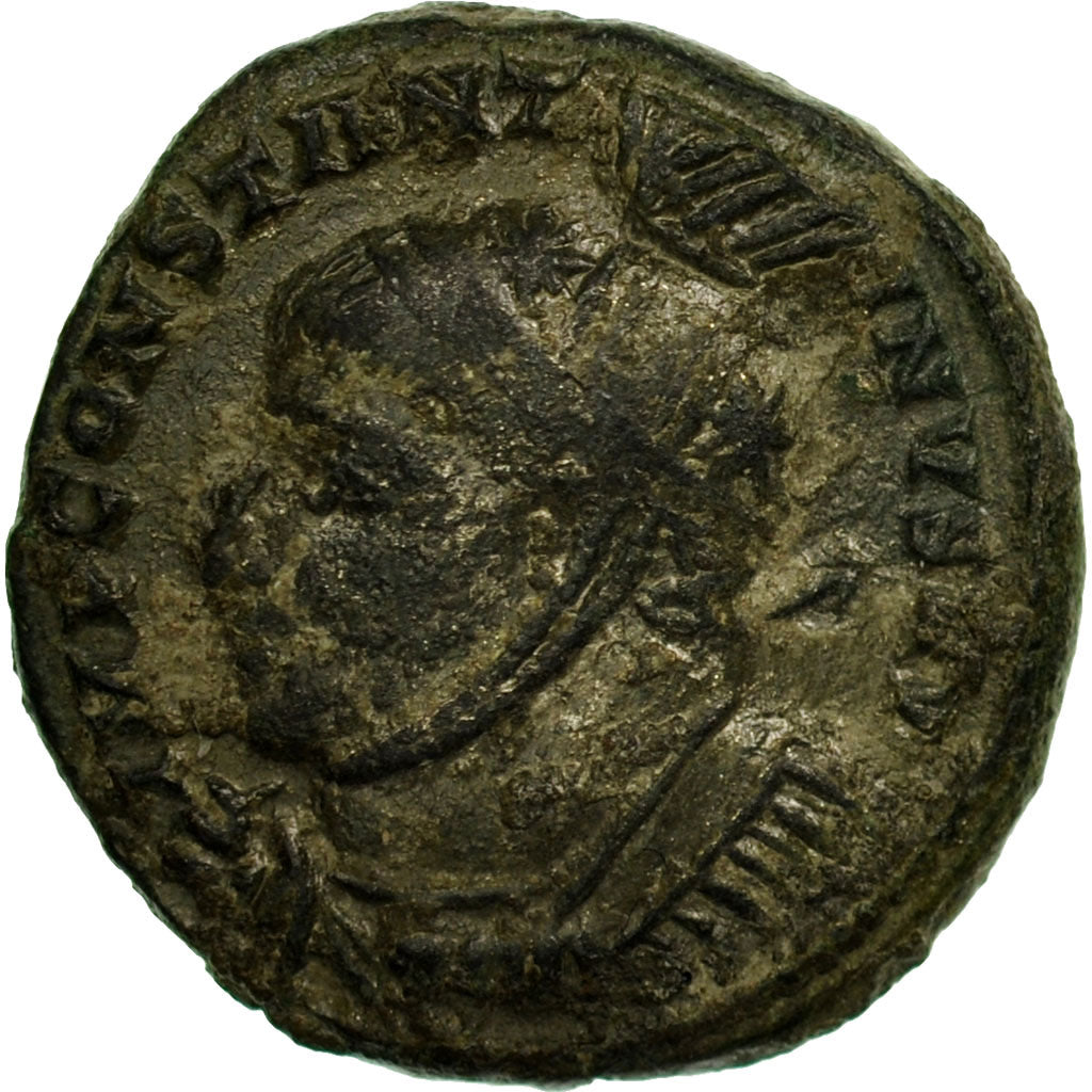 Constantijn I, Nummus, 307-310, London, Koper, ZF, RIC:168