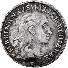 Royaume de Naples, Ferdinand IV, 20 Grana, 1796, Naples, Argent, TB+, KM:210