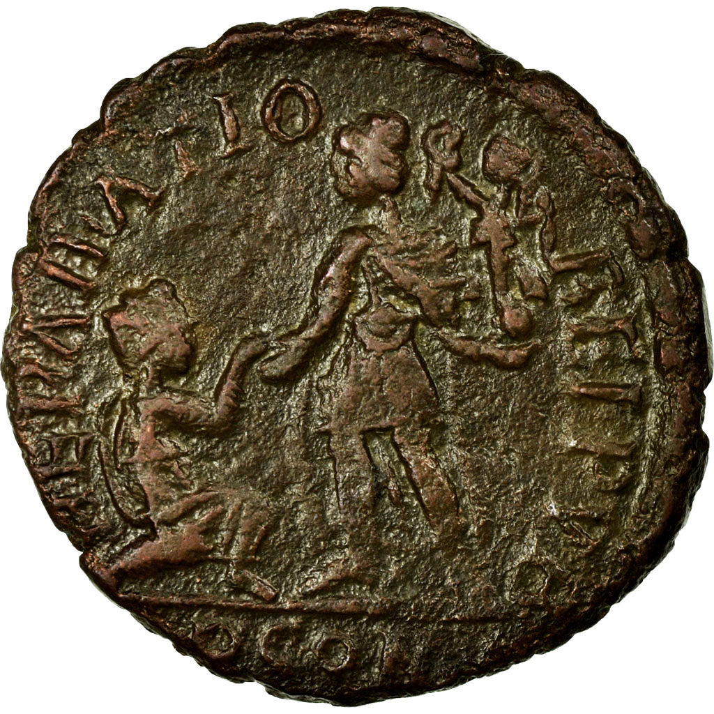 Gratian, Maiorina, Arles, Copper, AU(50-53), Cohen:30