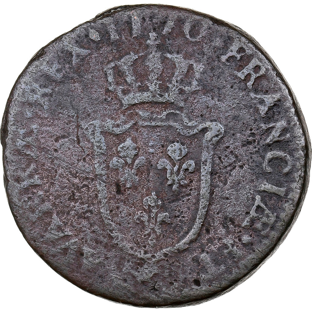 France, Louis XV, Sol d'Aix, 1770, Aix, Cuivre, B+, Gadoury:279