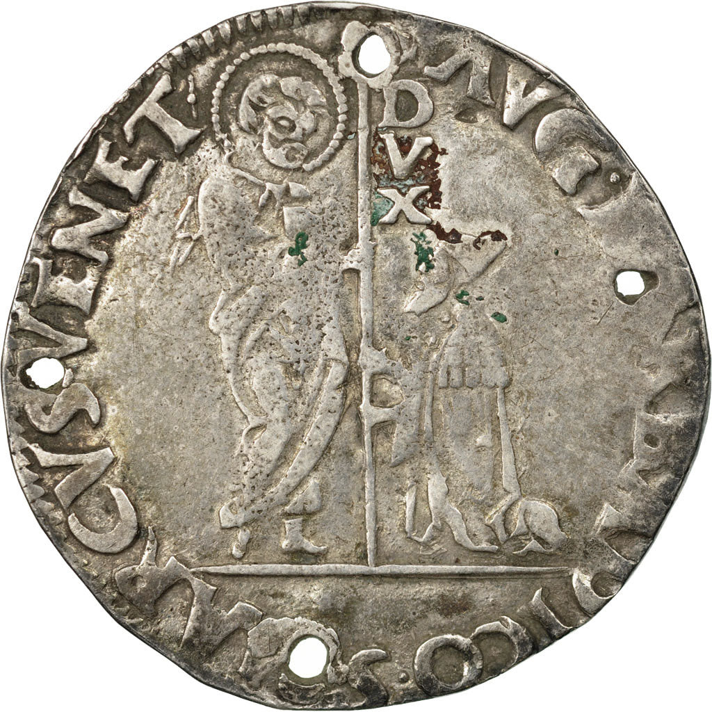Moneta, DEPARTAMENTY WŁOSKIE, Agostino Barbarigo, Lira, Venezia, VF(30-35)