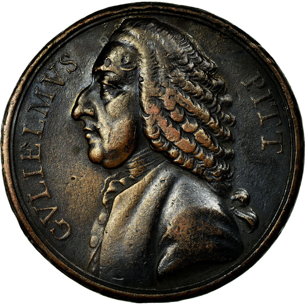 United Kingdom, Medal, William Pitt the Elder, n.d., Copper, EF(40-45)