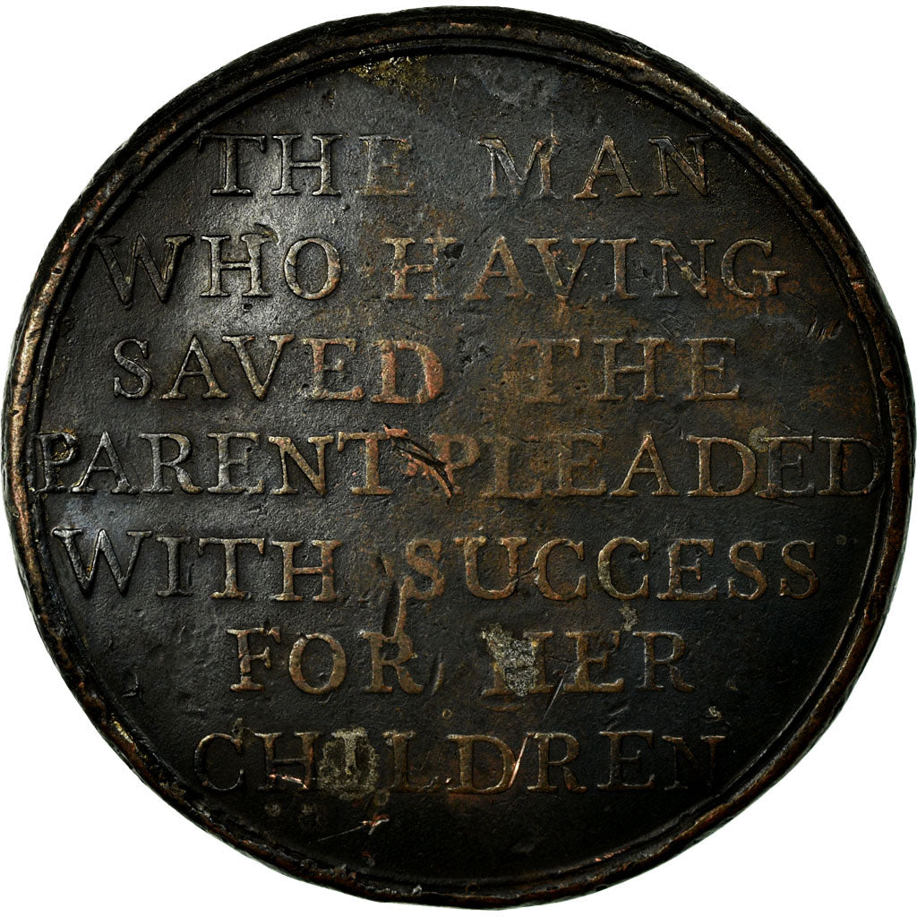 United Kingdom, Medal, William Pitt the Elder, n.d., Copper, EF(40-45)