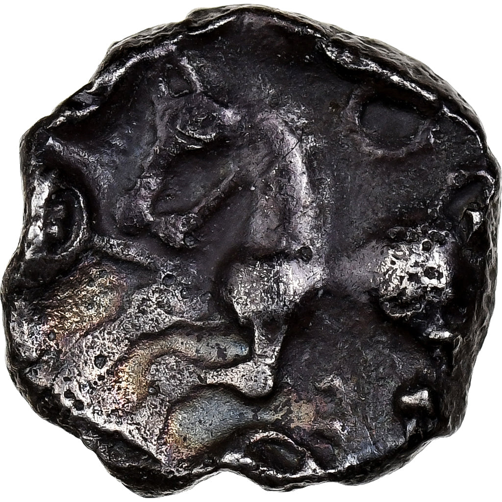 Aedui, Denier à la tête casquée, ca. 80-50 BC, Silber, SS, Delestrée:3188