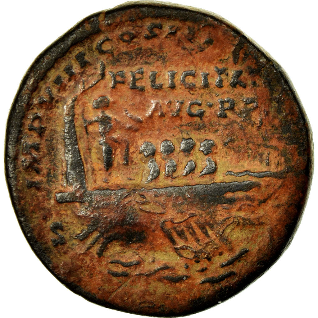 Coin, Marcus Aurelius, Dupondius, 176-177, Roma, VF(30-35), Copper, RIC:307