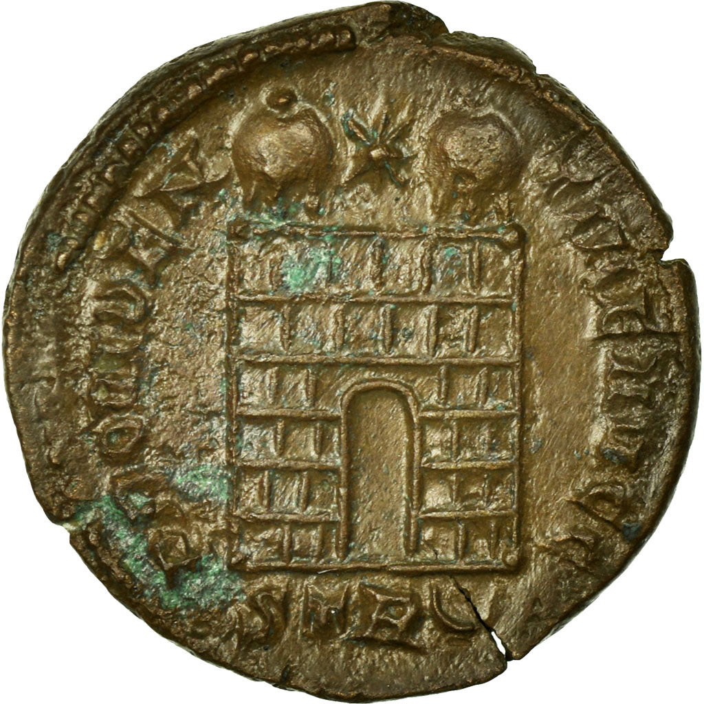 Constantine I, Nummus, Trier, Rame, BB, Cohen:454