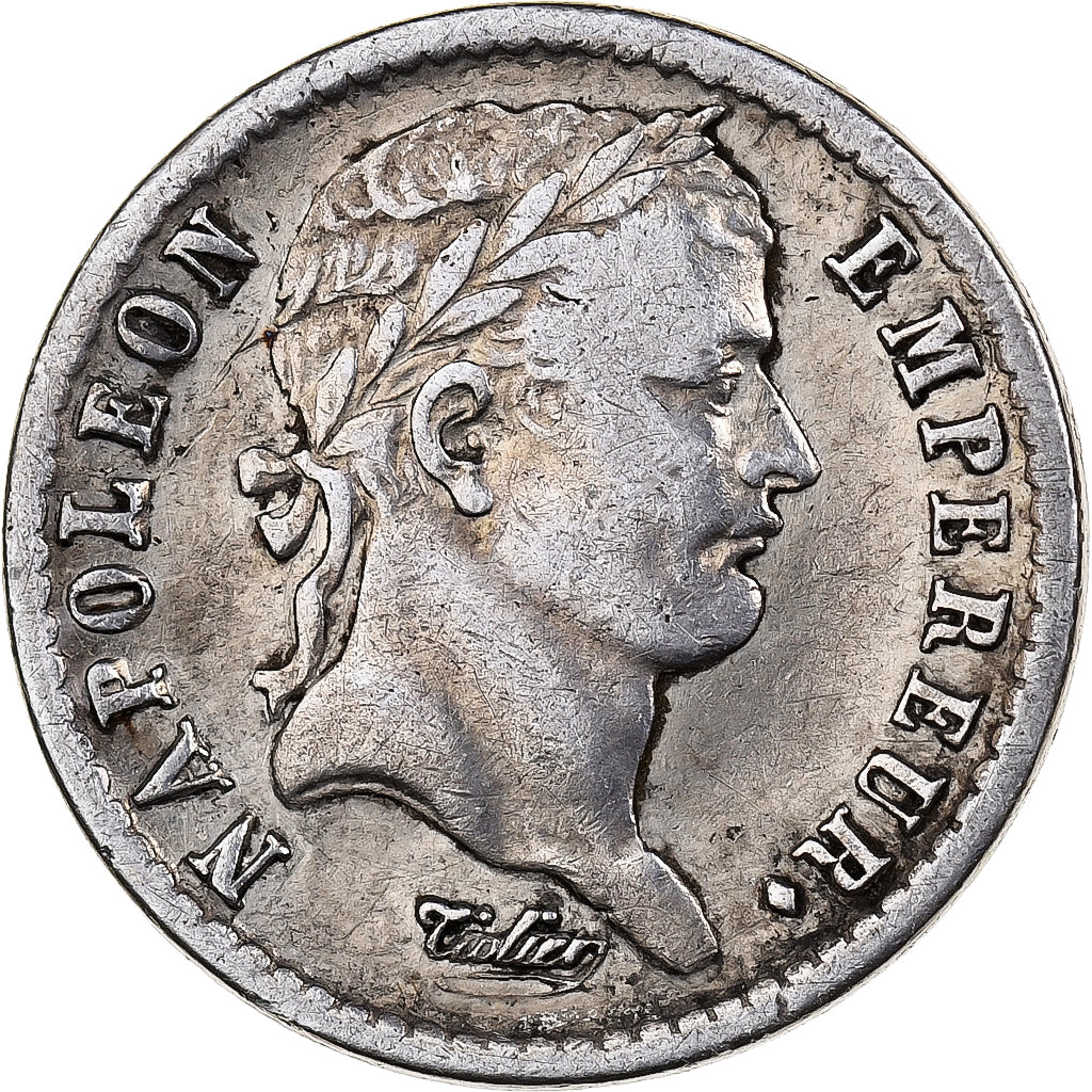 France, Napoléon Ier, 1/2 Franc, 1813, Perpignan, Argent, TB+, Gadoury:399