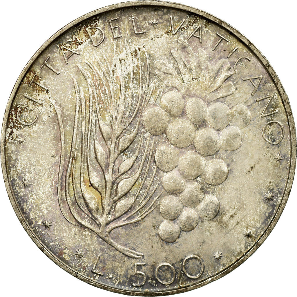 Coin, VATICAN CITY, Paul VI, 500 Lire, 1974, Roma, MS(63), Silver, KM:123