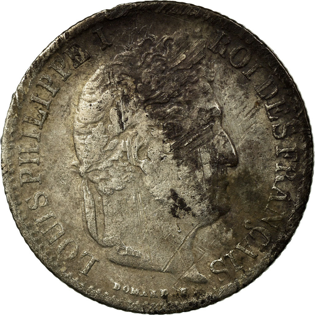 Francia, 1/2 Franc, Louis-Philippe, 1841, Lille, Plata, BC