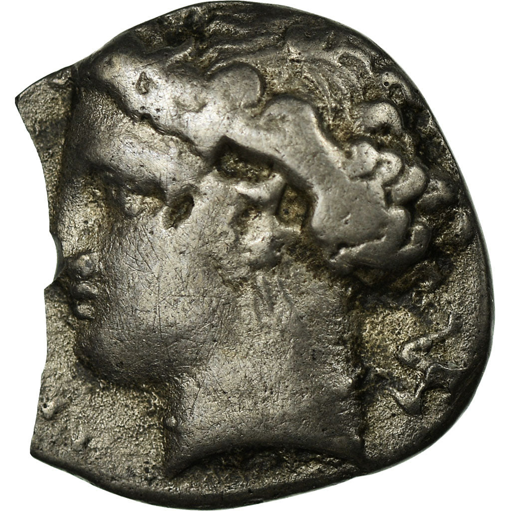 Bruttium, Terina, nymph, Tetrobol, Zilver, FR+