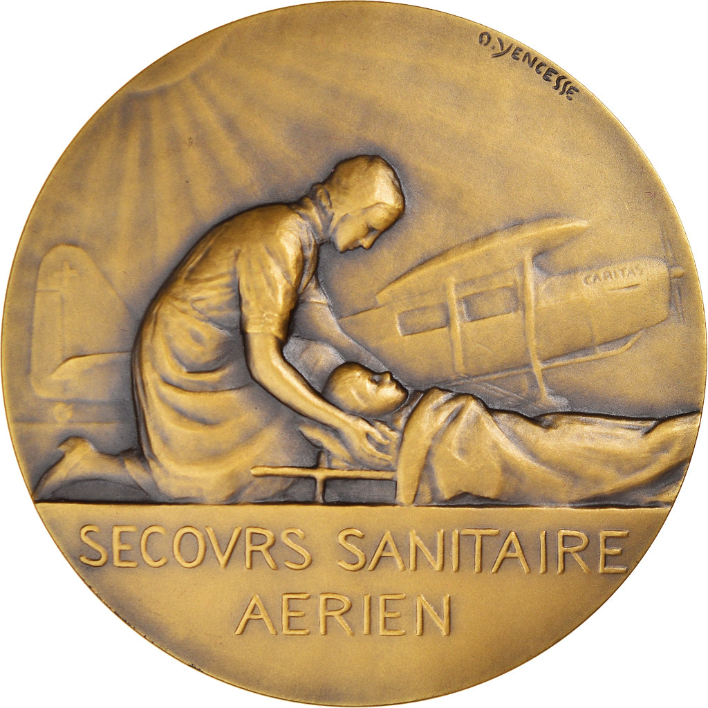 Frankreich, Medaille, Secours Sanitaire Aérien, Ville de Dijon, Aviation, Ovide