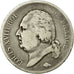 Moeda, França, Louis XVIII, Louis XVIII, 5 Francs, 1817, Paris, VF(20-25)