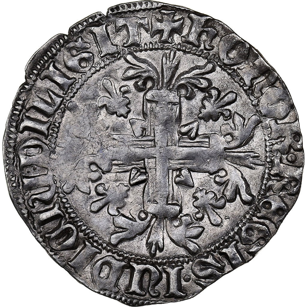 Kingdom of Naples, Robert d'Anjou, Gigliato, 1309-1343, Naples, Plata, MBC