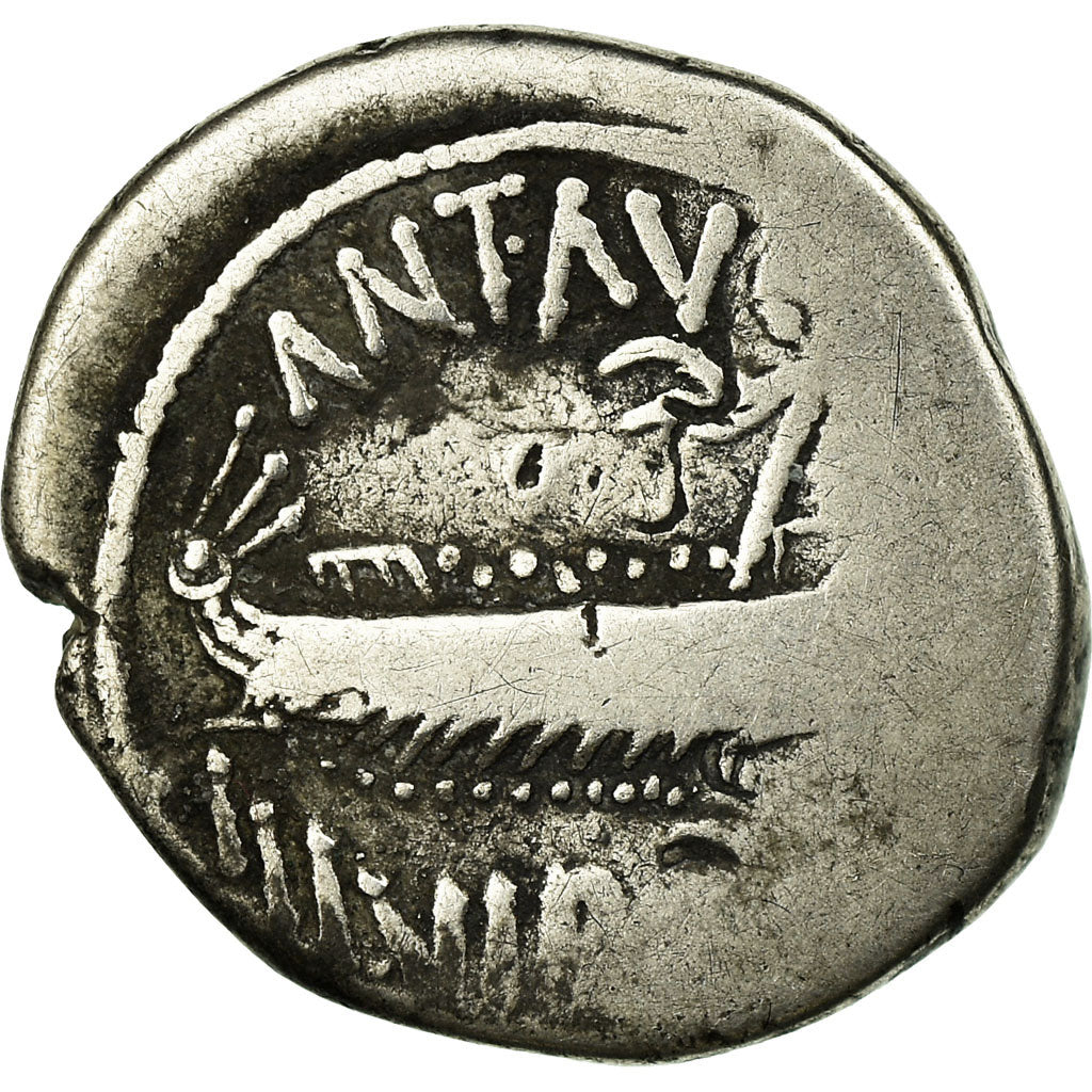 Coin, Marcus Antonius, Denarius, Patras, F(12-15), Silver