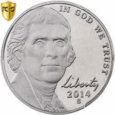 United States, 5 Cents, Jefferson, 2014, San Francisco, Proof, Copper-nickel