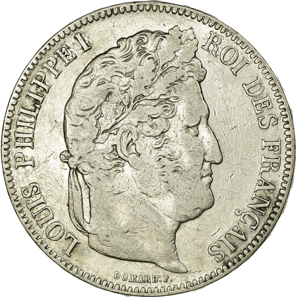 Coin, France, Louis-Philippe, 5 Francs, 1841, Strasbourg, VF(20-25), Silver