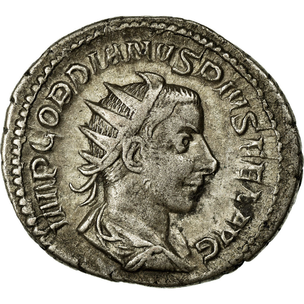 Gordian III, Antoninianus, Billon, AU(55-58), Cohen:109