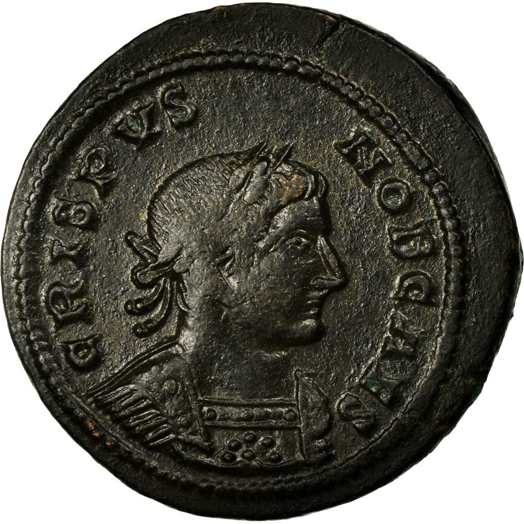 Crispus, Nummus, Lyon - Lugdunum, Rame, BB+, Cohen:6