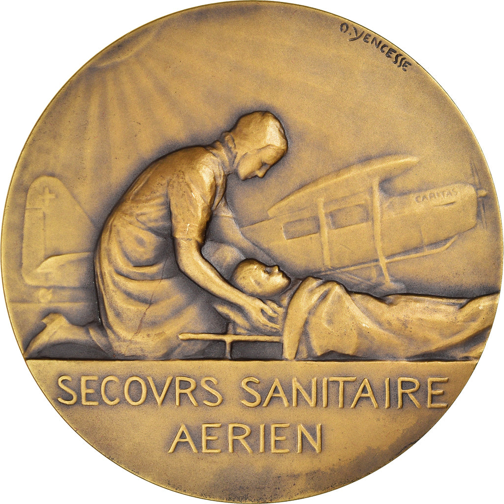 Frankreich, Medaille, Secours Sanitaire Aérien, Ville de Dijon, Aviation, Ovide
