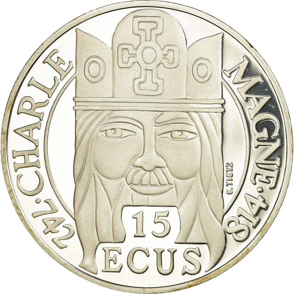 Coin, France, 100 Francs-15 Ecus, 1990, Paris, MS(65-70), Silver, KM:989