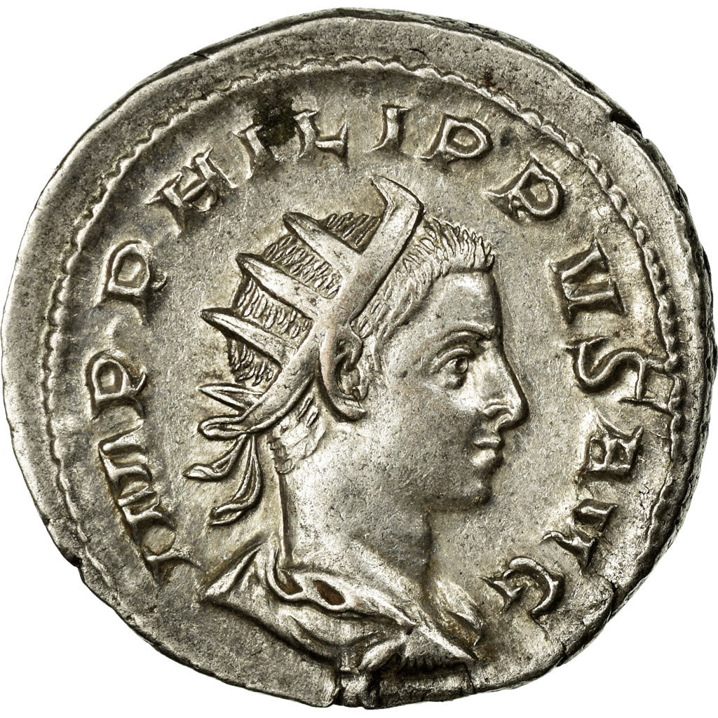 Philip II, Antoninianus, Billon, AU(55-58), Cohen:23