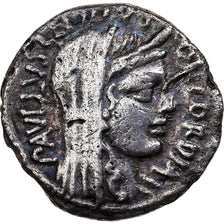Aemilia, Denarius, 62 BC, Rome, Silver, VF(30-35), Crawford:415/1