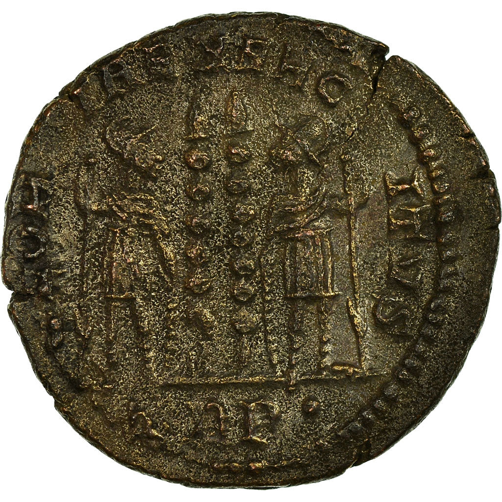 Coin, Constantine II, Nummus, Trier, VF(30-35), Copper, RIC:254