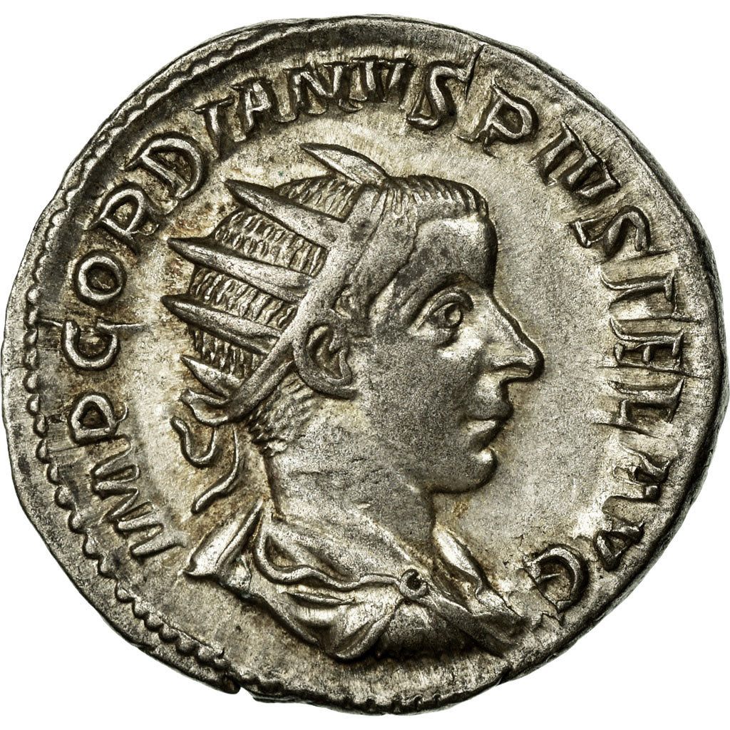 Gordian III, Antoninianus, Billon, AU(55-58), Cohen:109