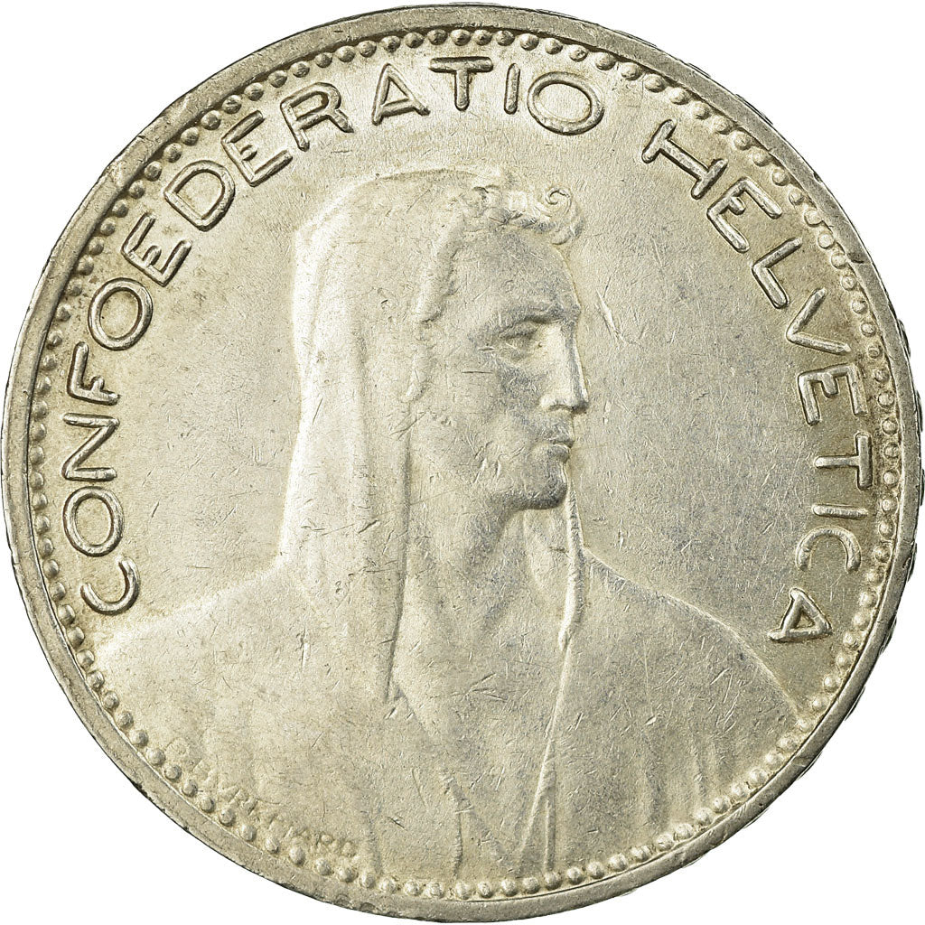 Switzerland, 5 Francs, 1923, Bern, Silver, EF(40-45)
