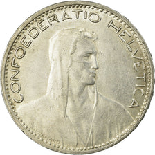 Switzerland, 5 Francs, 1923, Bern, Silver, EF(40-45)