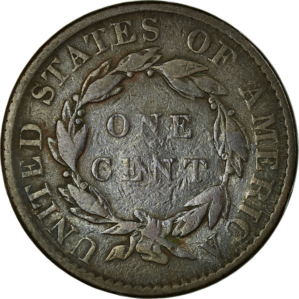 Coin, United States, Coronet Cent, Cent, 1819, U.S. Mint, Philadelphia