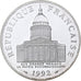 Francja, 100 Francs, Panthéon, 1992, Paris, Proof, Srebro, MS(63)